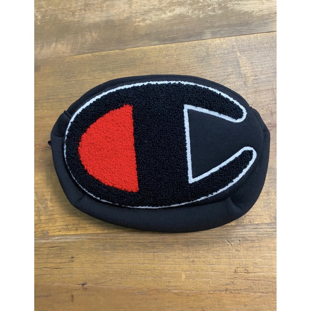 Champion Waist Bag Phanny Pack Fanny‎ Pack Black And Red Embroidery Adjustable